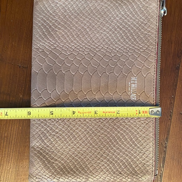 MZ Wallace Angus Snake Taupe Clutch - Picture 7 of 7